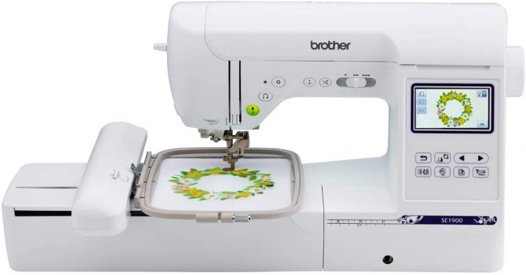 brother se1900 sewing and embroidery machine lcd touchscreen display